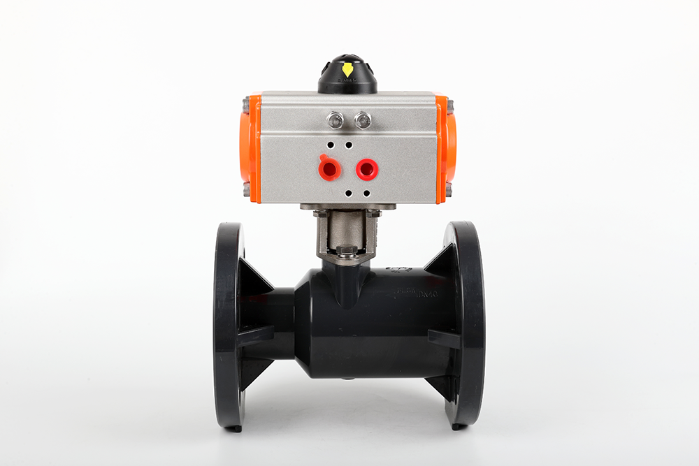 漳浦气动法兰一体球阀